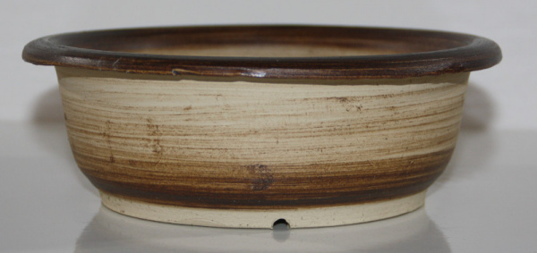 WGL-0001: Runde braune Schale ca. 22x8 cm