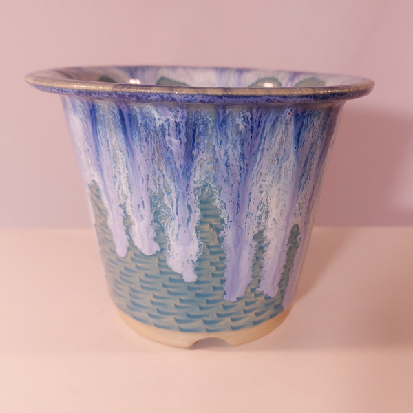 WGM-0050: Kaskadenschale mit Effektglasur ca. 15x12 cm