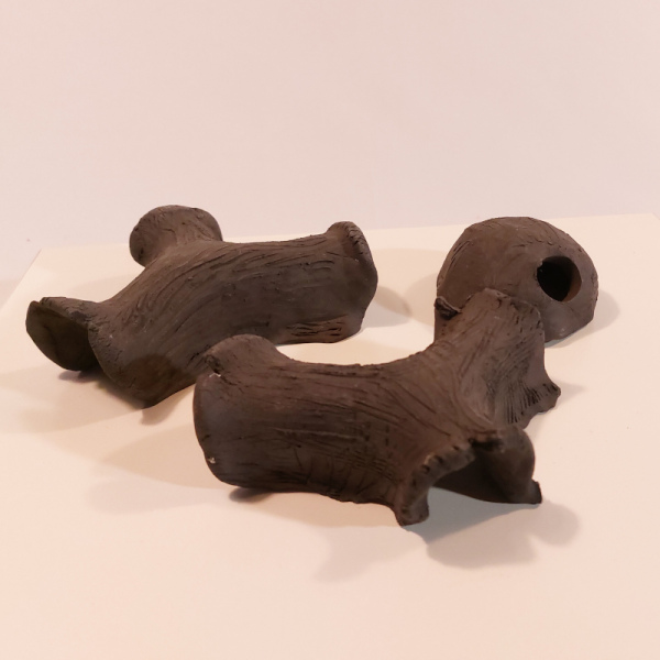 H-0001: Set Aquarienhöhlen schwarz ca. 3,5 cm hoch