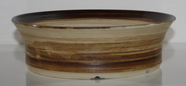 WGL-0002: Runde braune Schale ca. 22x7 cm