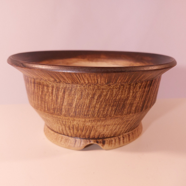 WGM-0054: Schale Braunstein ca. 17x8 cm